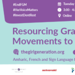 Webinar on Championing Grassroots Movements to End FGM/C